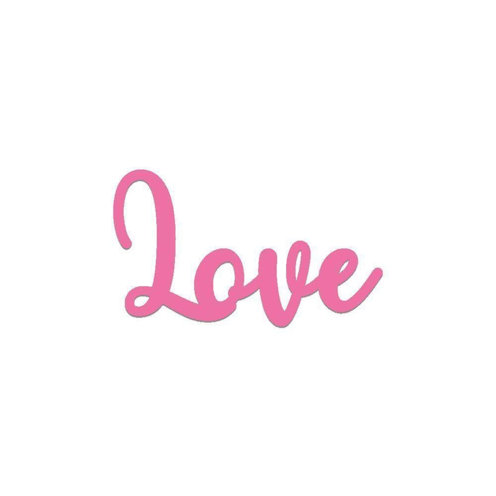 Arte Love 25,5x15cm - Cria Arte Laser Rosa