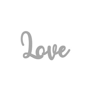 Arte Love 25,5x15cm - Cria Arte Laser Cinza Claro