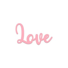 Arte Love 25,5x15cm - Cria Arte Laser Rosa Claro