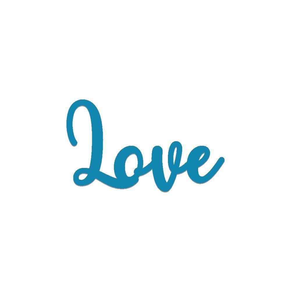 Arte Love 25,5x15cm - Cria Arte Laser Azul