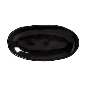 CONJUNTO C/ 4 TRAVESSAS OVAL FUNDA GRANDE ORGÂNICO BLACK SAND 32x16 cm