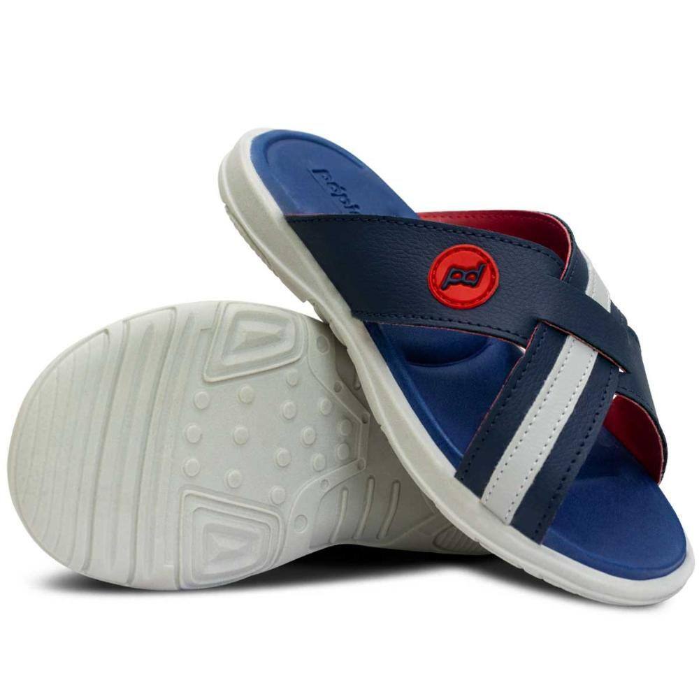 Chinelo Masculino Tira Cruzada Nº24ao33 Infantil Casual 13.02
