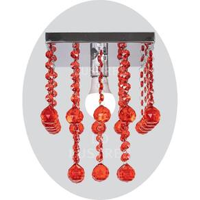 Lustre Cristal Acrílico Quarto Sala Vai Montado Alto Brilho