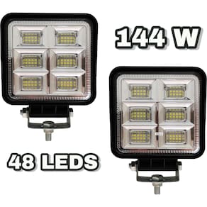 KIT Par de Faróis de Milha 96 Led Extra 288w 12/24v