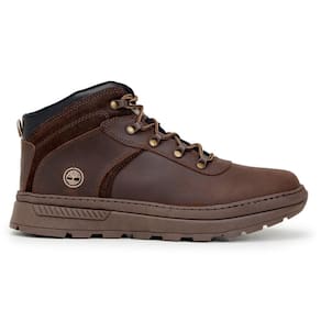 Bota Masculina Timberland Em Couro  Sola Borracha Costurada