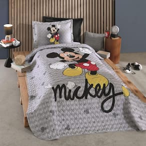 Cobre Leito Cama Solteiro Mickey Mouse 1,60m X 2,35m