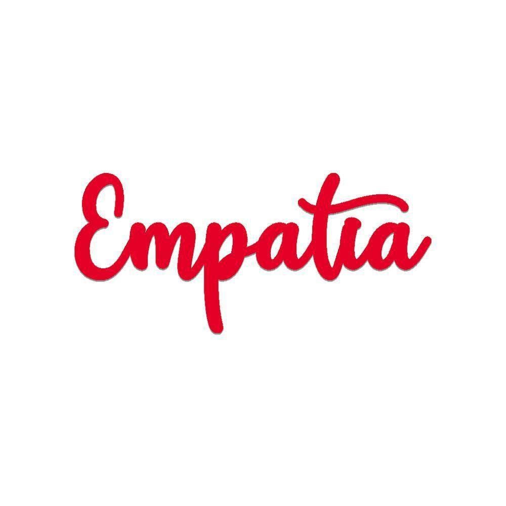 Arte Empatia 35cmx16cm - Cria Arte Laser Vermelho