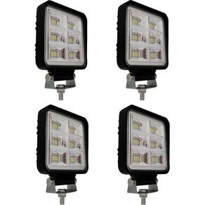 4 Farois De Milha 96 Led Extra Forte 288w Trator Caminhão