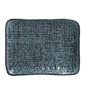 CONJUNTO C/ 4 TRAVESSAS RETANGULAR PEQUENA JUTA NIGHT SKY 14x18 cm