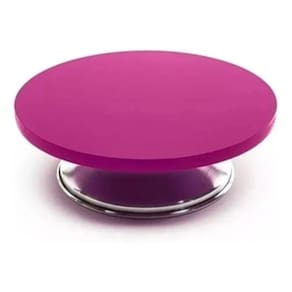 Bailarina Giratória Profissional Rosa Com Rolamento Mdf 40cm