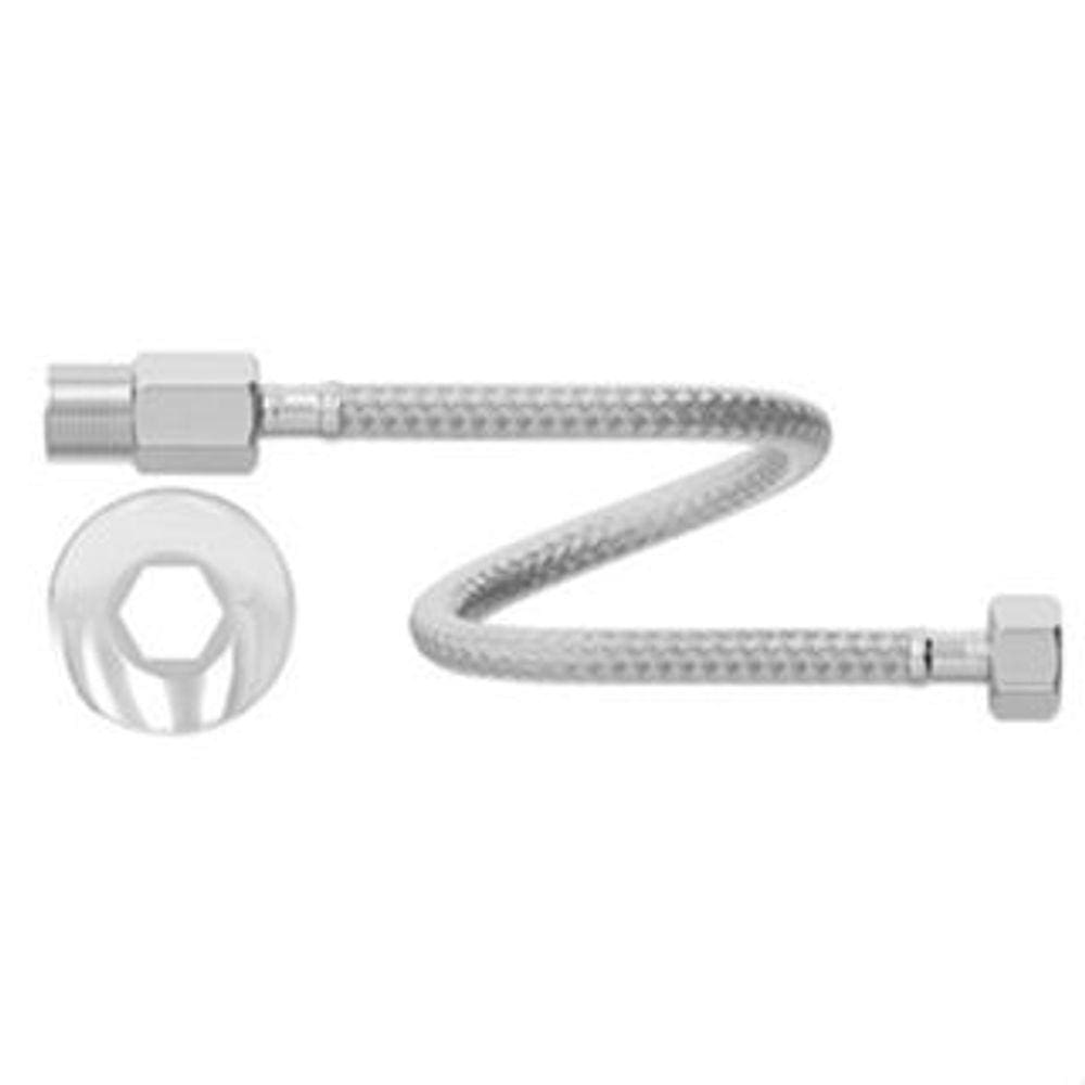 Flexivel Trança Metal Crom 60Cm Com Chave