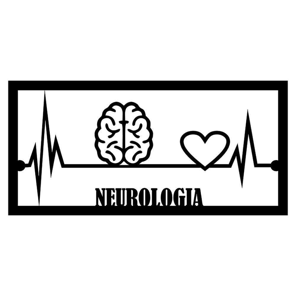 Quadro Neurologia 60cmx29cm-cria Arte Laser Preto