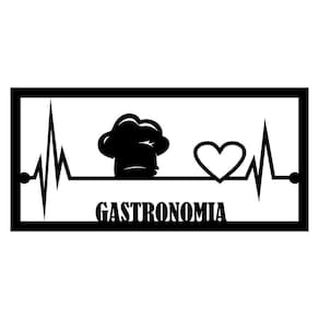 Quadro Gastronomia 60cmx29cm-cria Arte Laser Preto