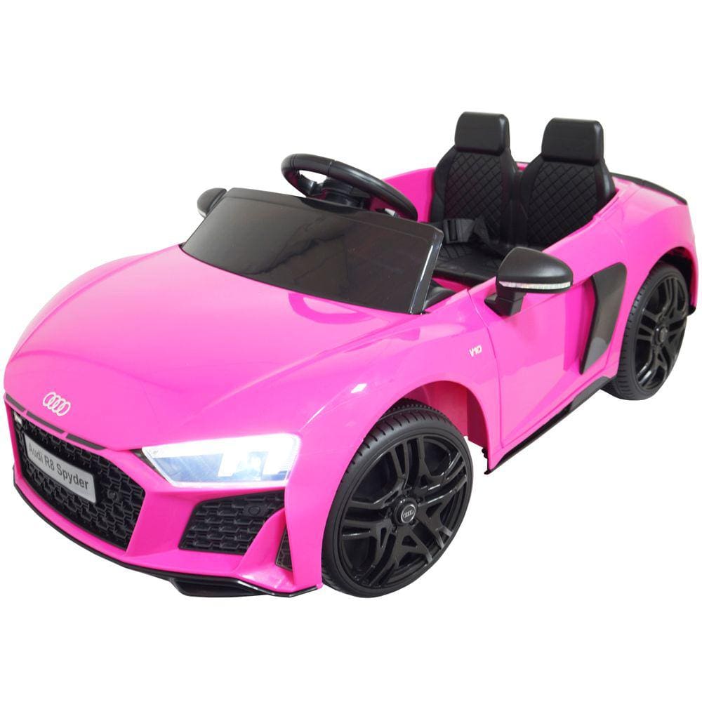 Mini Carro Elétrico Infantil Criança 12V Audi R8 Spyder Controle Remoto Motorizado Brinqway BW-123