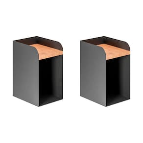 Kit 2 Apoios de Cabeceira em Aço Home Padrão Morphi Design 20 Preto