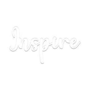 Arte Inspire 35cmx18cm - Cria Arte Laser Branco