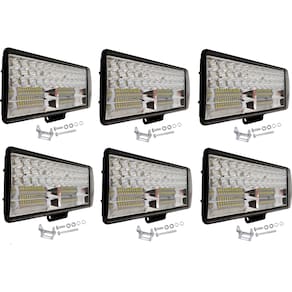 KIT de 6 Farois De Led LE-6728 252w 84 Leds 12v 24v