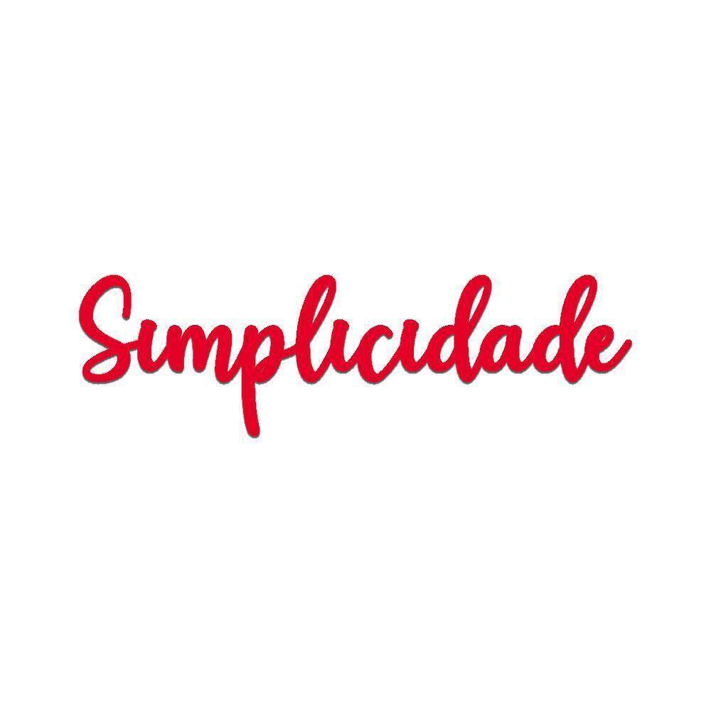 Arte Simplicidade 38cmx11cm - Cria Arte Laser Vermelho