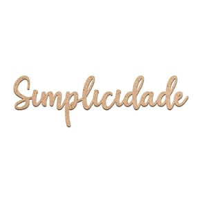 Arte Simplicidade Mdf Cru 38cmx11cm - Cria Arte Laser Cru