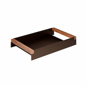 Bandeja Decorativa em Aço Carbono Linha Nexo Cor Corten 40x25cm