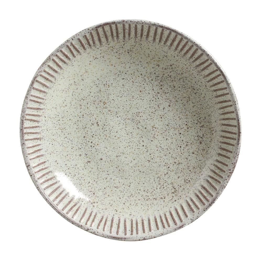 CONJUNTO C/ 6 PRATOS FUNDO LINHAS PISTACHE Ø 22,5 cm
