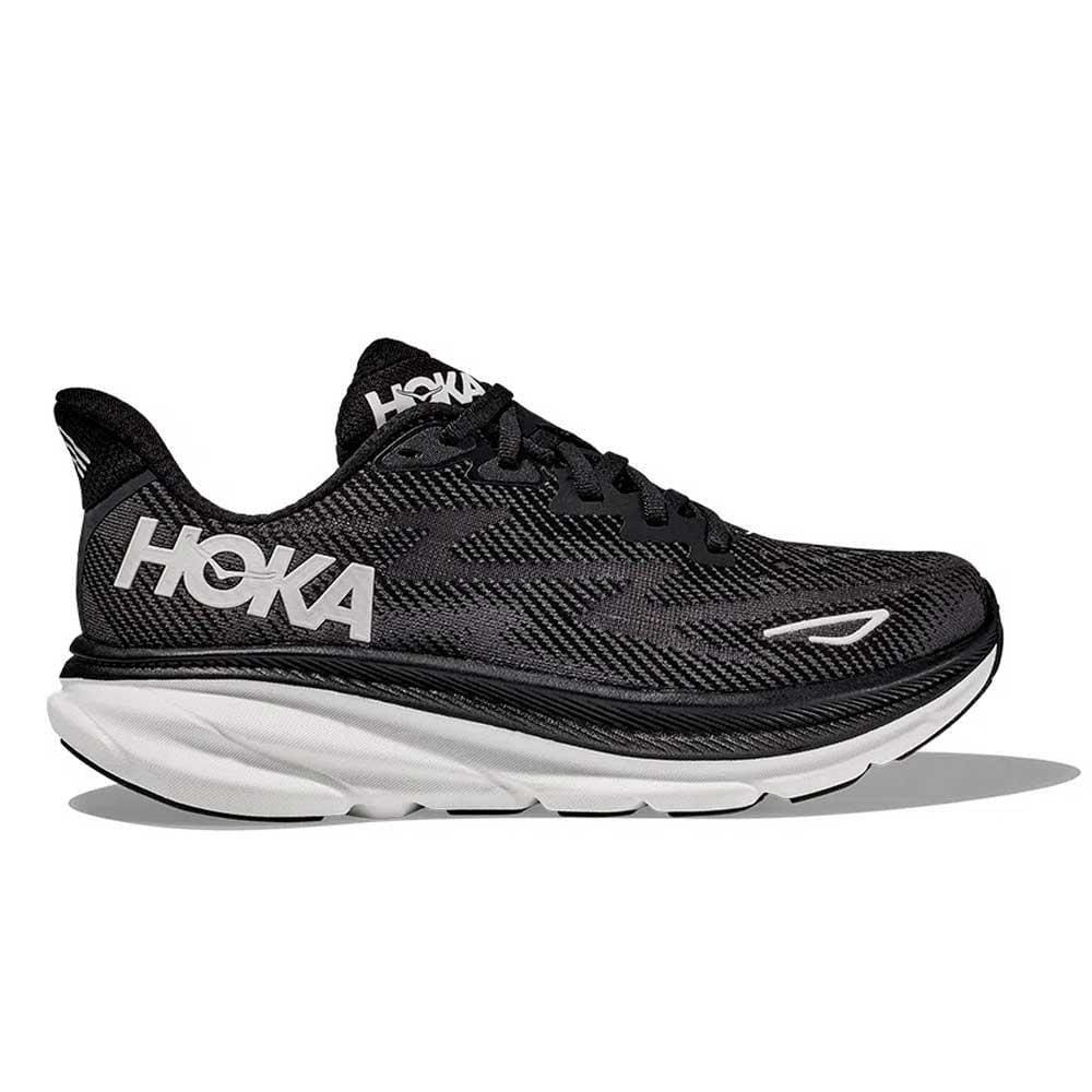Tênis Hoka Clifton 9 Masculino Preto e Branco