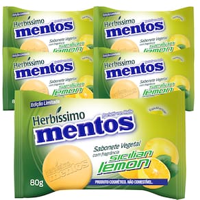 Kit Sabonete Vegetal Herbissimo Mentos Lemon Sicilian - c/5 unidades