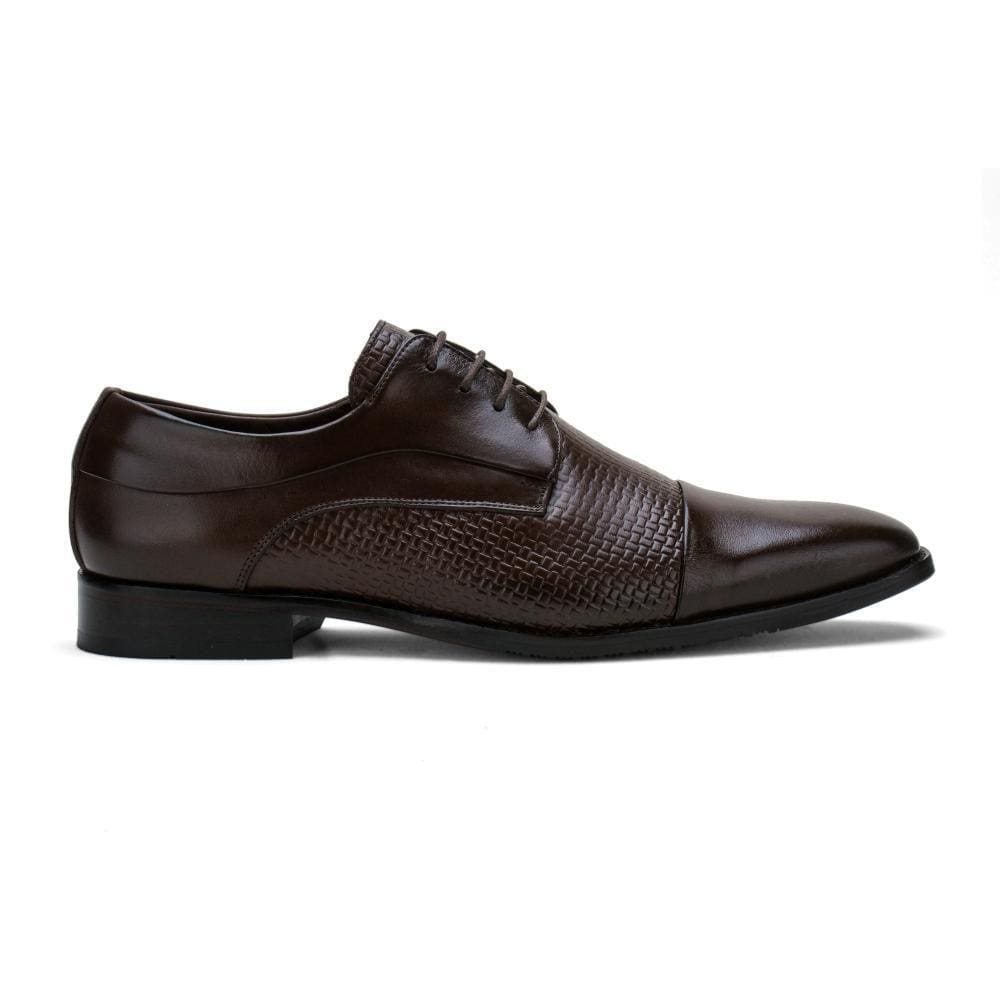 Sapato Social Masculino Couro Derby Cadarço Elegante