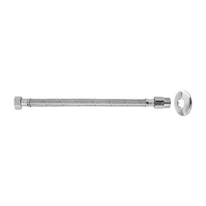 Engate Flexível de Aço Inoxidável Blukit com 60Cm Cromado
