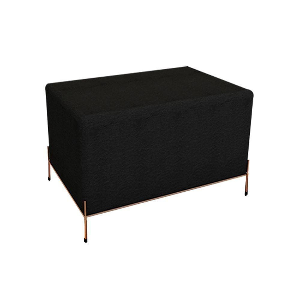 Puff Design Barcelona Cobre E Preto - Cor: Marrom