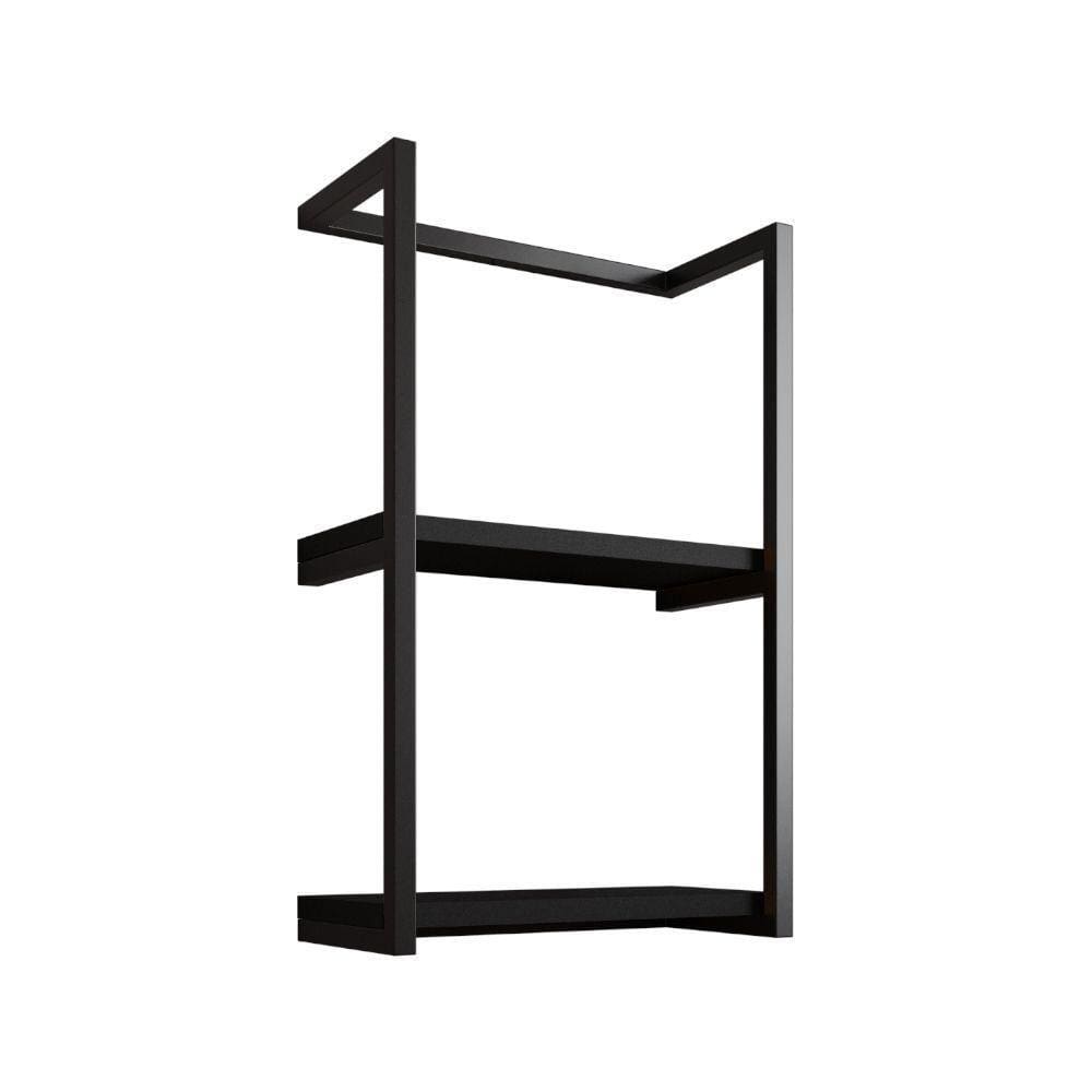 Toalheiro Para Banheiro Estilo Industrial Sahy - Preto - Cor: Preto