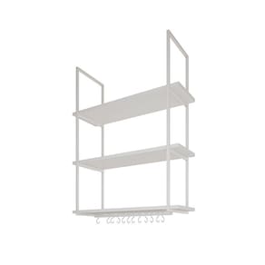 Nicho Industrial Suspenso Denver 80cm - Branco - Cor: Branco
