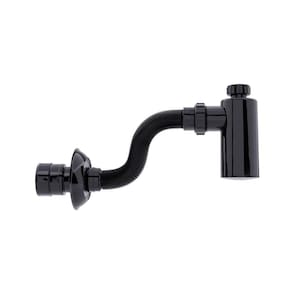Sifão Sanfonado Extensível Blukit com Copo 48Cm Preto Universal