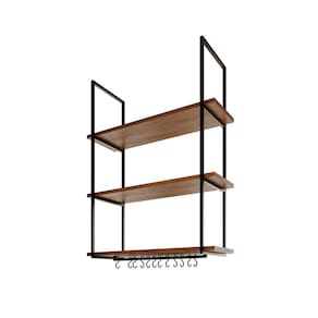 Nicho Suspenso Para Divisória Apartamento Denver 80cm - Preto/freijó - Cor: Preto