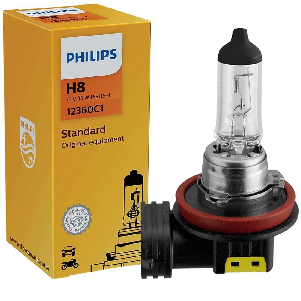 Lâmpada Amarela Halógena 3200-K 12V H8 PGJI9-I 12360C1