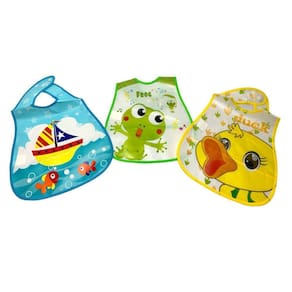 Kit 3 Babadores Impermeáveis Tamanho Único Masc