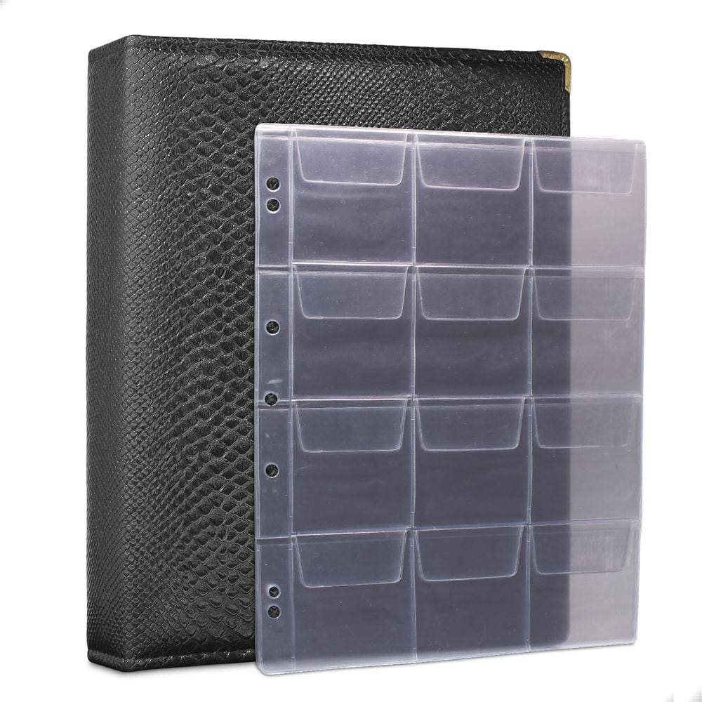 Álbum Fichário 10 Folhas para 120 Moedas 32x24 Cobra G