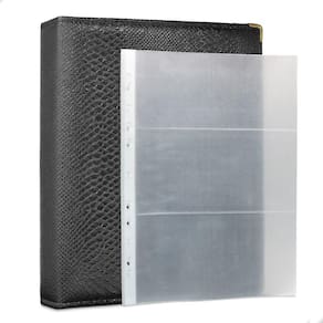 Álbum Fichário 50 Folhas PP Cédulas 3 Espaços 32x24 Cobra G