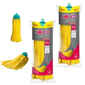 Kit 2 Refil Mop Noviça Esfregão LimpaTudo Absorve Água Chão Casa 138R Bettanin