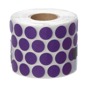 Etiqueta Adesiva Bolinha Colorida Roxo 10Mm 1,0Cm Rolo 1000