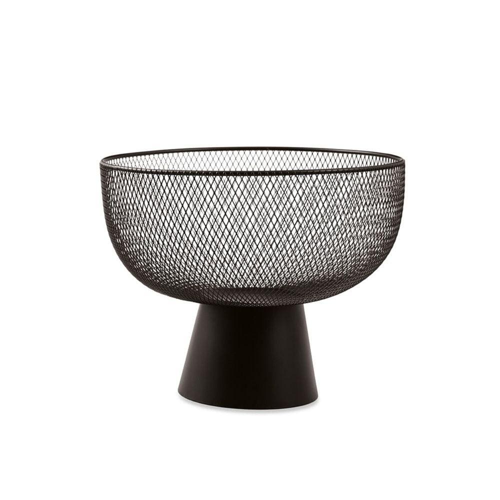 Fruteira em Metal Preto Média