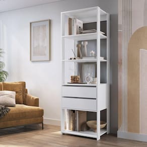 Módulo para Closet com Prateleiras e Gavetas 183x45x60cm Montana Prodecor Branco