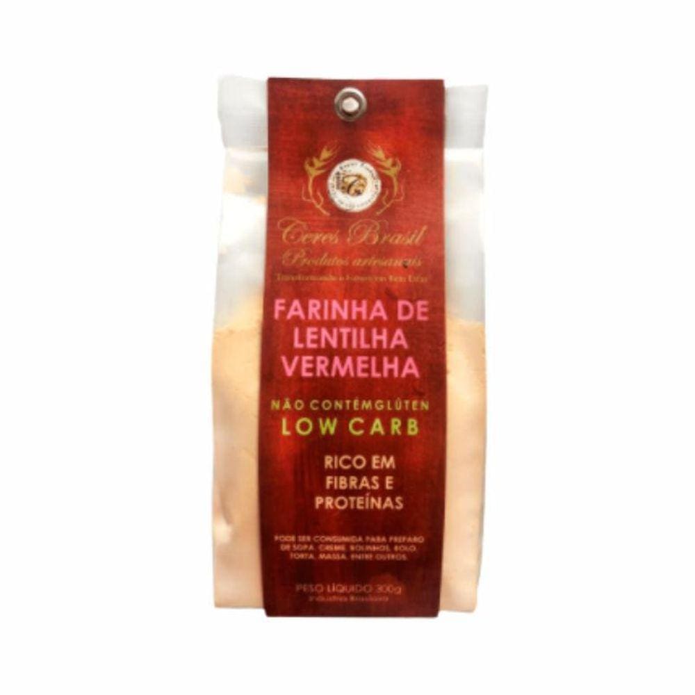 Kit 6X: Farinha De Lentilha Vermelha Sem Glúten Ceres 300G