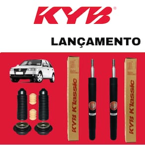 02 Amortecedor Dianteiro Novo Kayaba Linha Klassic + Kit Batente Vw Gol G2 G3 G4 2005