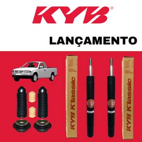 Par Amortecedor Dianteiro Kyb Linha Klassic + Kit Batente Vw Saveiro G2 G3 G4 1988 A 2008