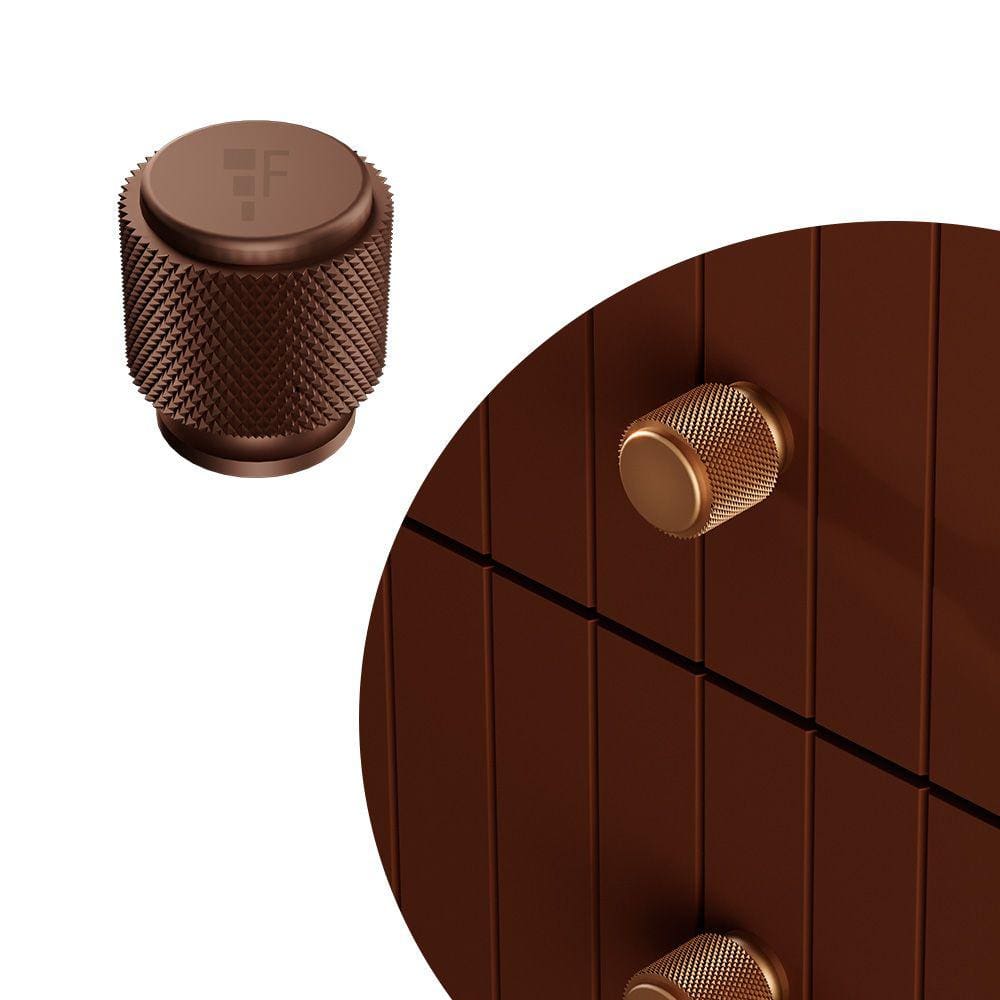 Puxador Zigrinato IL 1580 - Brown - 25x25MM