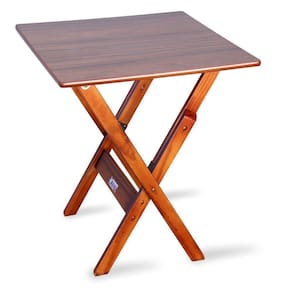 Mesa Dobrável Madeira 60x60 Padrão Imbuia - Cor: Marrom