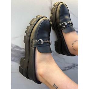 Mocassim Feminino Tratorado Oxford Plataforma Blogueira Leve 10013SPSC