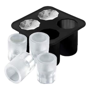 Forma De Gelo Copo De Drinks Em Silicone Multiuso Forminha Sobremesa Trufas Chocolate Doces Preto