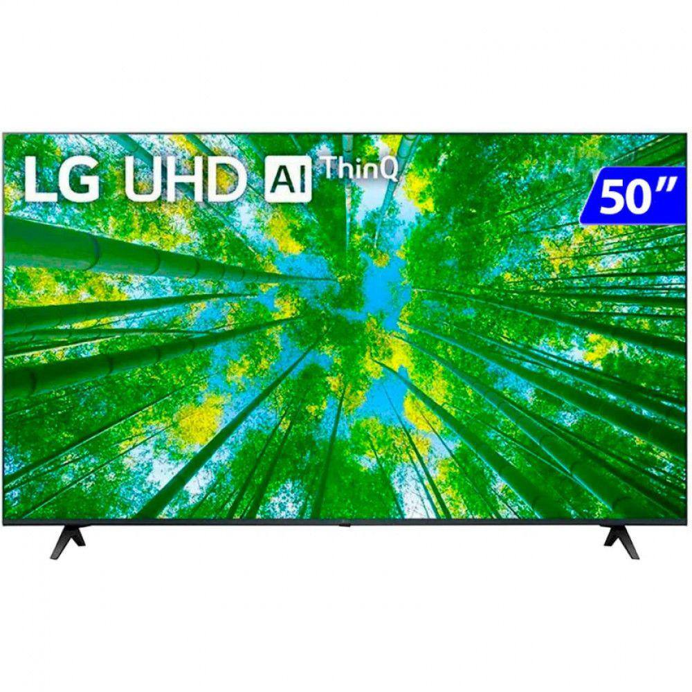 Smart TV 50" LG 4K WiFi Bluetooth HDR Inteligência Artificial ThinQ Smart Magic Google Alexa - 50UQ7950PSB